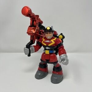 2000 Mattel Fisher Price Rescue Heroes SAM SPARKS Firefighter Figure